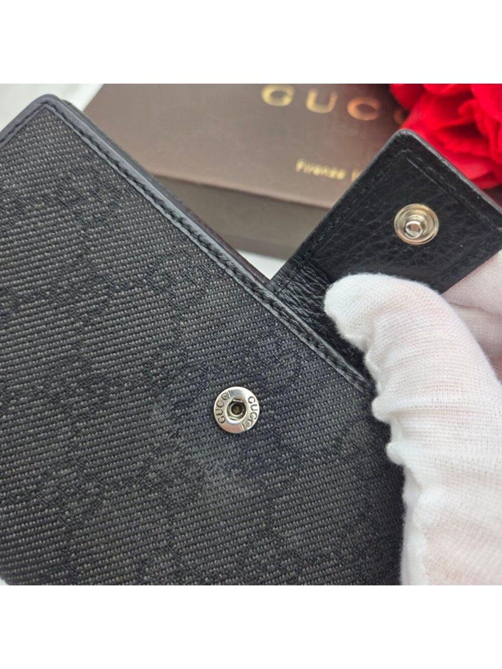 Gucci Wallet GG Canvas Leather Black - Picture 13 of 16
